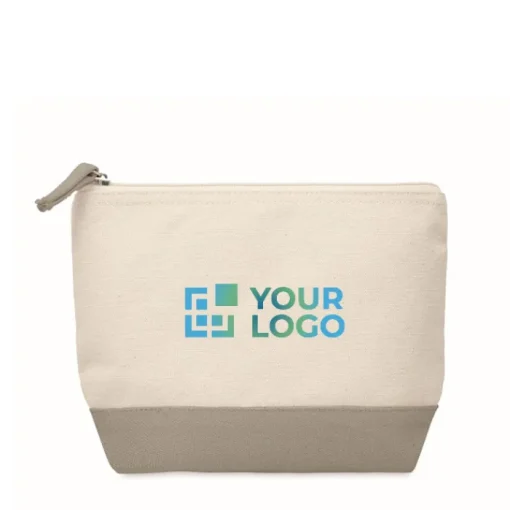 Gift Campaign Pochette in cotone da 340 gr/m2 con fondo colorato Promenade> Gadget Per Parrucchieri|Pochette Personalizzate
