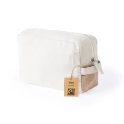 Gift Campaign Pochette in cotone Fairtrade con dettaglio in iuta> Pochette Personalizzate