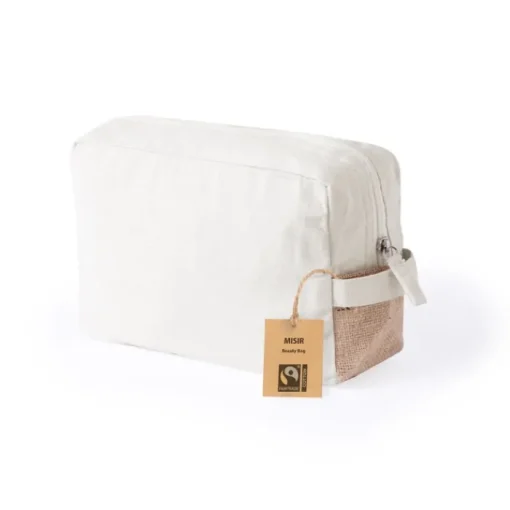 Gift Campaign Pochette in cotone Fairtrade con dettaglio in iuta> Pochette Personalizzate