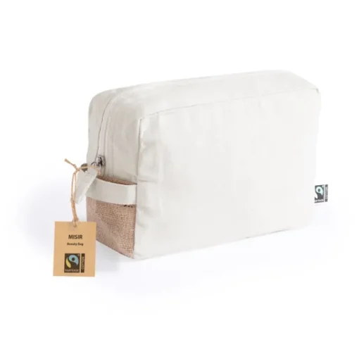 Gift Campaign Pochette in cotone Fairtrade con dettaglio in iuta> Pochette Personalizzate