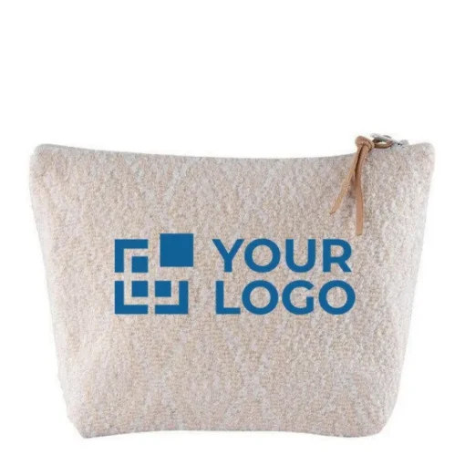 Gift Campaign Pochette in cotone 375g/m2 e poliestere con finitura riccia Sheepy> Gadget Per Parrucchieri|Pochette Personalizzate
