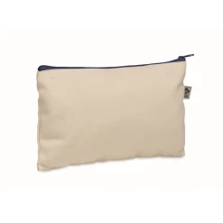 Gift Campaign Pochette in cotone organico da 340g/m² con cerniera colorata> Pochette Personalizzate
