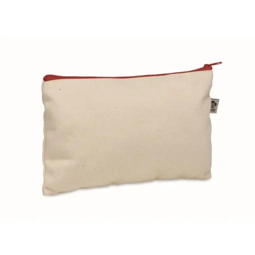 Gift Campaign Pochette in cotone organico da 340g/m² con cerniera colorata> Pochette Personalizzate