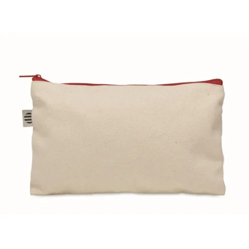 Gift Campaign Pochette in cotone organico da 340g/m² con cerniera colorata> Pochette Personalizzate