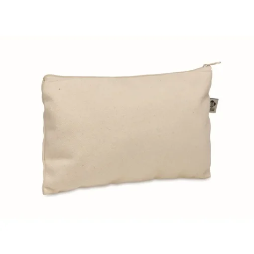 Gift Campaign Pochette in cotone organico da 340g/m² con cerniera colorata> Pochette Personalizzate