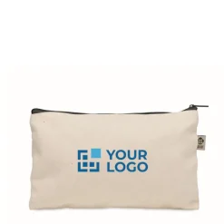 Gift Campaign Pochette in cotone organico da 340g/m² con cerniera colorata></noscript> Pochette Personalizzate