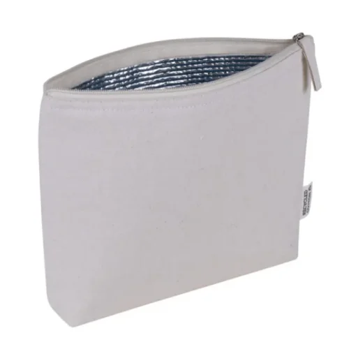 Gift Campaign Pochette in cotone riciclato con interno isotermico in alluminio> Pochette Personalizzate
