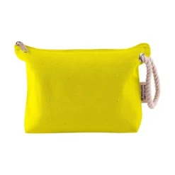 Gift Campaign Pochette in cotone riciclato da 300 g/m2 con manico spesso in corda> Pochette Personalizzate