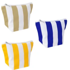 Gift Campaign Pochette in cotone riciclato con design a righe verticali> Pochette Personalizzate