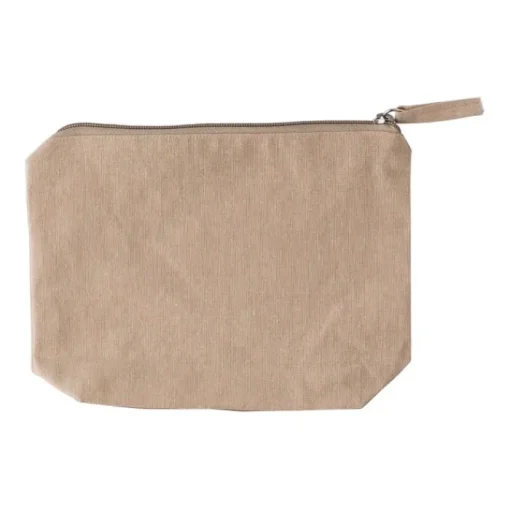 Gift Campaign Pochette in cotone riciclato da 280 g/m² con cerniera abbinata> Pochette Personalizzate