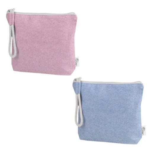Gift Campaign Pochette in cotone riciclato con manico in corda da 320 g/m2> Pochette Personalizzate
