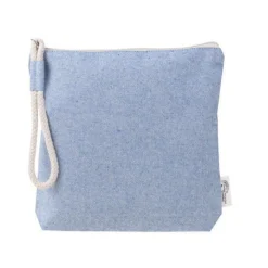 Gift Campaign Pochette in cotone riciclato con manico in corda da 320 g/m2> Pochette Personalizzate