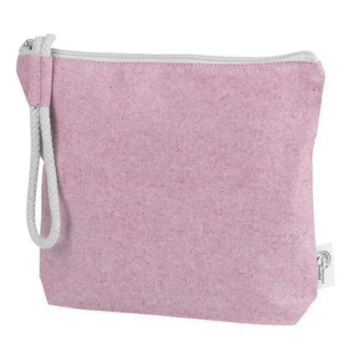 Gift Campaign Pochette in cotone riciclato con manico in corda da 320 g/m2> Pochette Personalizzate