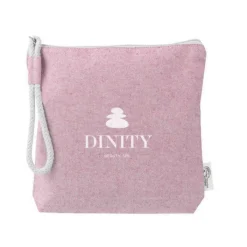 Gift Campaign Pochette in cotone riciclato con manico in corda da 320 g/m2></noscript> Pochette Personalizzate