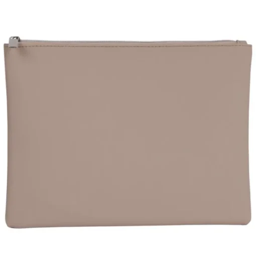 Gift Campaign Pochette in ecopelle morbida con cerniera coordinata> Pochette Personalizzate
