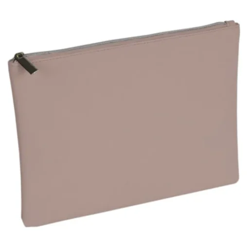 Gift Campaign Pochette in ecopelle morbida con cerniera coordinata> Pochette Personalizzate