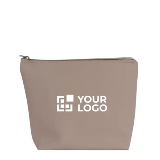 Gift Campaign Pochette in ecopelle personalizzabile con cerniera coordinata> Pochette Personalizzate