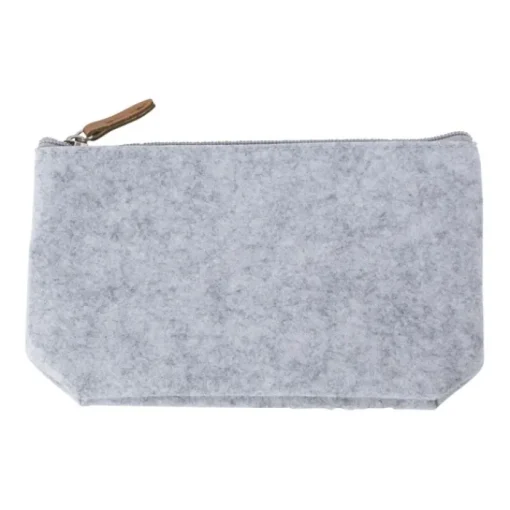 Gift Campaign Pochette in feltro rPET con tiretto della cerniera in PU> Pochette Personalizzate