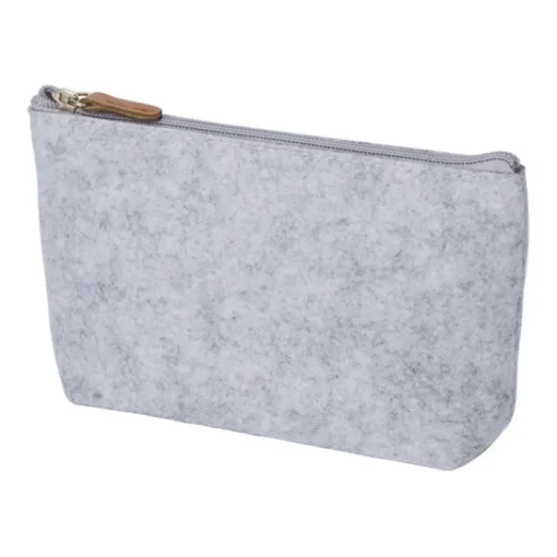 Gift Campaign Pochette in feltro rPET con tiretto della cerniera in PU> Pochette Personalizzate