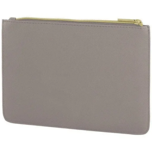 Gift Campaign Pochette in pelle sintetica in colori classici con cerniera dorata> Pochette Personalizzate