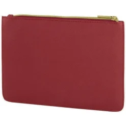 Gift Campaign Pochette in pelle sintetica in colori classici con cerniera dorata></noscript> Pochette Personalizzate