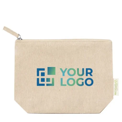 Gift Campaign Pochette in robusto cotone riciclato GRS da 180g/m2> Pochette Personalizzate