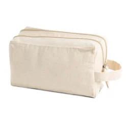 Gift Campaign Pochette in tela canvas con doppio scomparto e manico incluso> Beauty Case Personalizzati