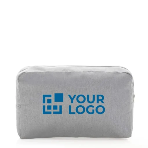 Gift Campaign Pochette in tela riciclata 285g/m2 con tracciante AWARE EcoTraceRaw> Pochette Personalizzate
