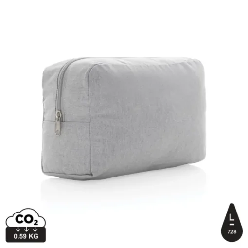 Gift Campaign Pochette in tela riciclata 285g/m2 con tracciante AWARE EcoTraceRaw> Pochette Personalizzate