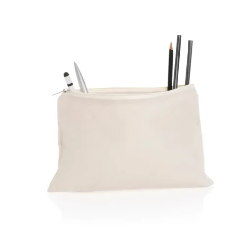 Gift Campaign Pochette in tela riciclata grezza da 285 gm2 EcoTrace Raw> Gadget Per La Scuola|Astucci