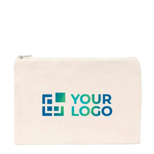 Gift Campaign Pochette in tela riciclata grezza da 285 gm2 EcoTrace Raw> Gadget Per La Scuola|Astucci
