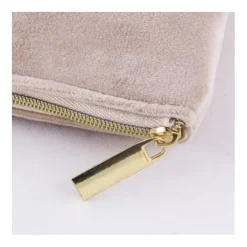Gift Campaign Pochette in tessuto di velluto 280g/m2 con cerniera e tiretto dorati> Pochette Personalizzate
