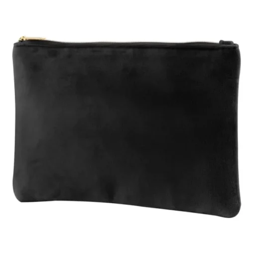 Gift Campaign Pochette in tessuto di velluto 280g/m2 con cerniera e tiretto dorati> Pochette Personalizzate