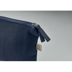 Gift Campaign Pochette in tessuto riciclato da 320 gr/m² con cerniera coordinata> Pochette Personalizzate