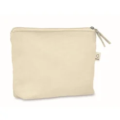 Gift Campaign Pochette in tessuto riciclato da 320 gr/m² con cerniera coordinata></noscript> Pochette Personalizzate