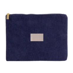 Gift Campaign Pochette in velluto a coste di poliestere 240 g/m² con tira zip dorata> Pochette Personalizzate