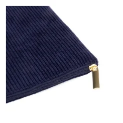 Gift Campaign Pochette in velluto a coste di poliestere 240 g/m² con tira zip dorata> Pochette Personalizzate