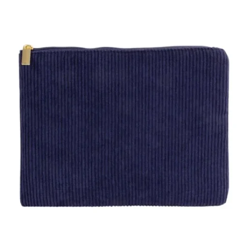 Gift Campaign Pochette in velluto a coste di poliestere 240 g/m² con tira zip dorata> Pochette Personalizzate