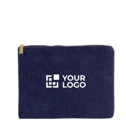 Gift Campaign Pochette in velluto a coste di poliestere 240 g/m² con tira zip dorata></noscript> Pochette Personalizzate