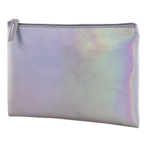 Gift Campaign Pochette moderna in PU con effetto iridescente e tirante abbinato> Pochette Personalizzate
