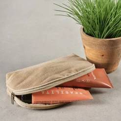 Gift Campaign Pochette da personalizzare in iuta e cotone da 260 g/m2> Pochette Personalizzate