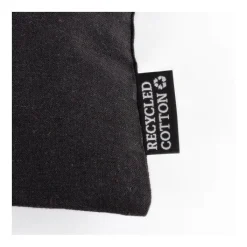 Gift Campaign Pochette nera in cotone riciclato da 230 g/m² con tirante abbinato> Pochette Personalizzate