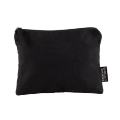 Gift Campaign Pochette nera in cotone riciclato da 230 g/m² con tirante abbinato> Pochette Personalizzate