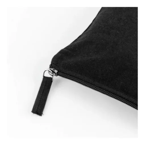 Gift Campaign Pochette nera in cotone riciclato da 230 g/m² con tirante abbinato> Pochette Personalizzate