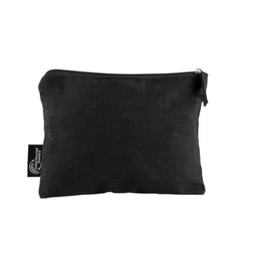 Gift Campaign Pochette nera in cotone riciclato da 230 g/m² con tirante abbinato> Pochette Personalizzate