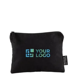 Gift Campaign Pochette nera in cotone riciclato da 230 g/m² con tirante abbinato></noscript> Pochette Personalizzate