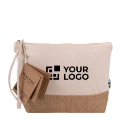 Gift Campaign Pochette personalizzata in cotone da 220 gr/m2 e fondo in iuta></noscript> Pochette Personalizzate