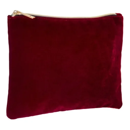 Gift Campaign Pochette porta trucchi con logo in velluto con fodera interna Elegant> Gadget Per Parrucchieri|Pochette Personalizzate