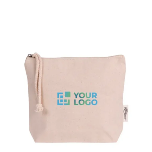 Gift Campaign Pochette promozionale in cotone riciclato con manico in corda> Pochette Personalizzate