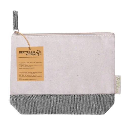 Gift Campaign Pochette promozionale in cotone riciclato con base e maniglia colorate> Pochette Personalizzate